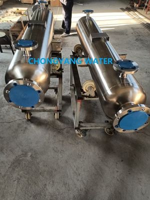 Bộ trao đổi nhiệt dược phẩm 316L với tấm ống đôi Bộ trao đổi tấm ống cố định DTS