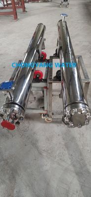 Bộ trao đổi nhiệt dược phẩm 316L với tấm ống đôi Bộ trao đổi tấm ống cố định DTS