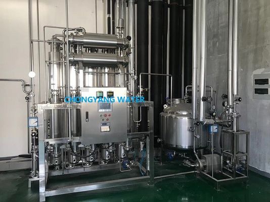 Nhà máy chưng cất nhiều cột SS316L Máy làm nước cất bốn hiệu ứng cho thuốc thử chẩn đoán trong ống nghiệm