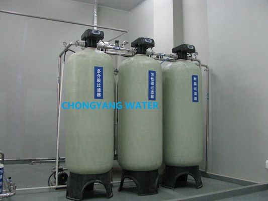 FRP RO Membrane Housing Boiler Feed Water Treatment System AC 220V 380V