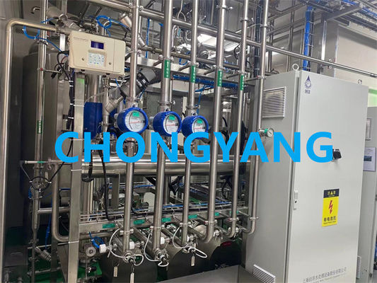 BPE SS Hệ thống nước dược phẩm ống dẫn với van ngăn