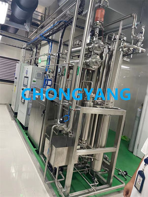 BPE SS Hệ thống nước dược phẩm ống dẫn với van ngăn