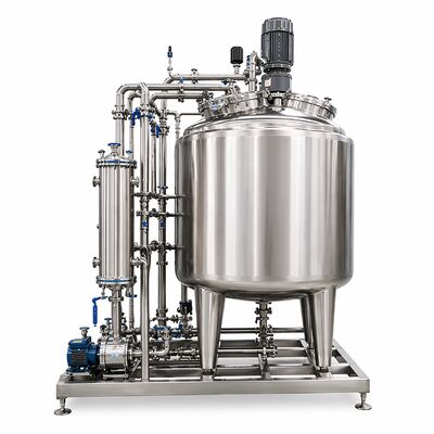 Hệ thống chuẩn bị dung dịch sinh học 1000L với bình SS316L (Tiêu chuẩn GMP, điều khiển màn hình cảm ứng)